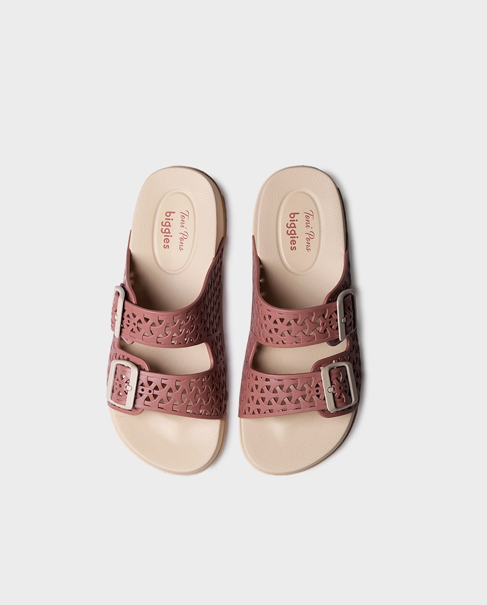 Chanclas de mujer de goma con hebillas - Toni Pons - Rosa Rosa-3