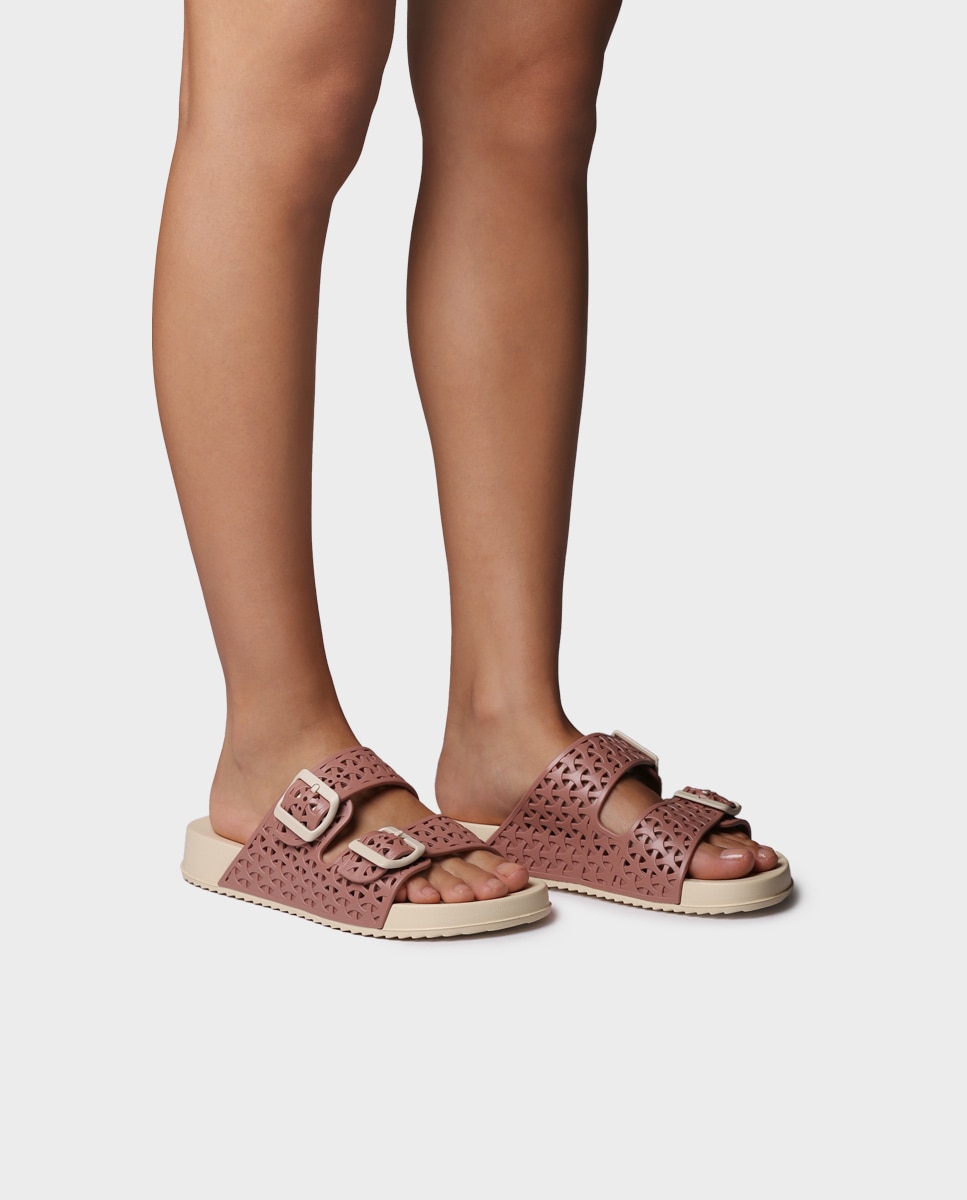 Chanclas de mujer de goma con hebillas - Toni Pons - Rosa Rosa-2