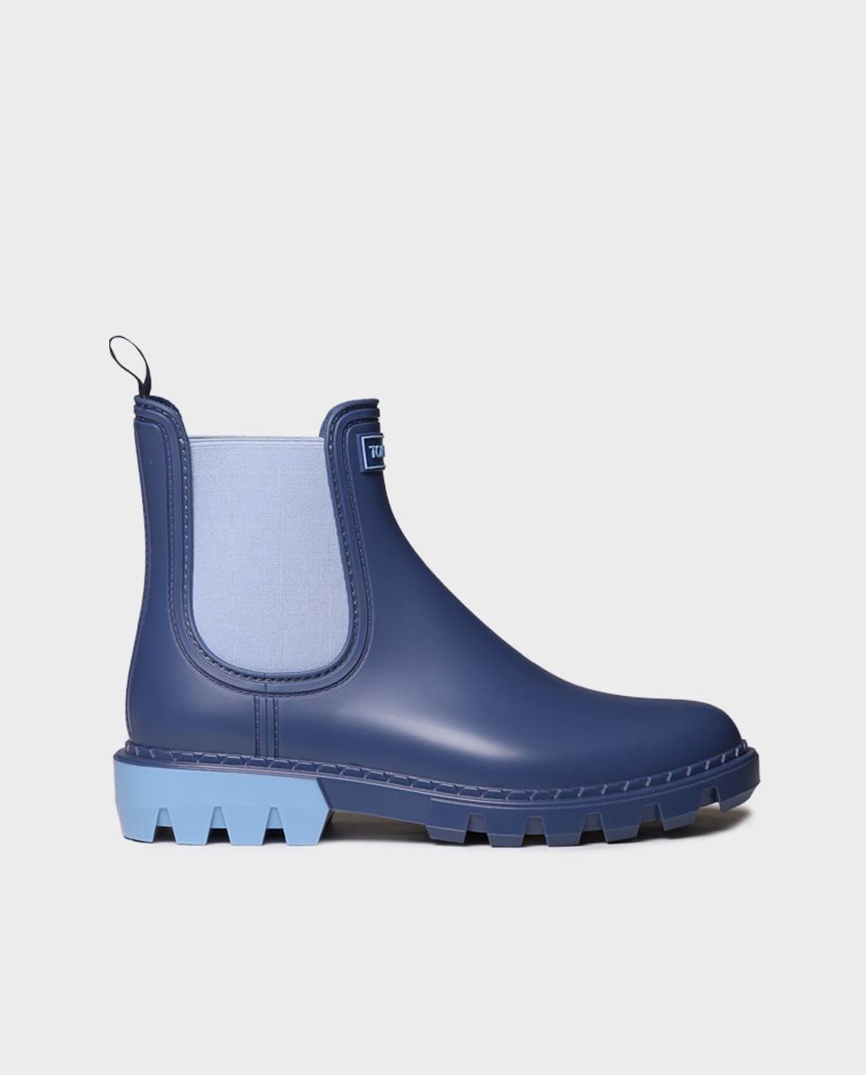 Botines de agua de mujer de goma con elásticos - Toni Pons - Azul Azul-1