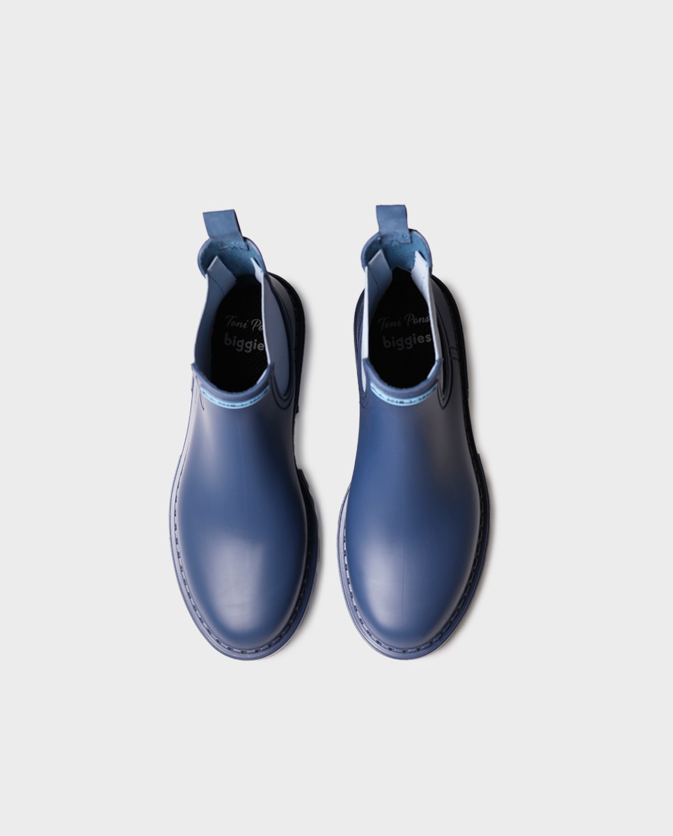 Botines de agua de mujer de goma con elásticos - Toni Pons - Azul Azul-3