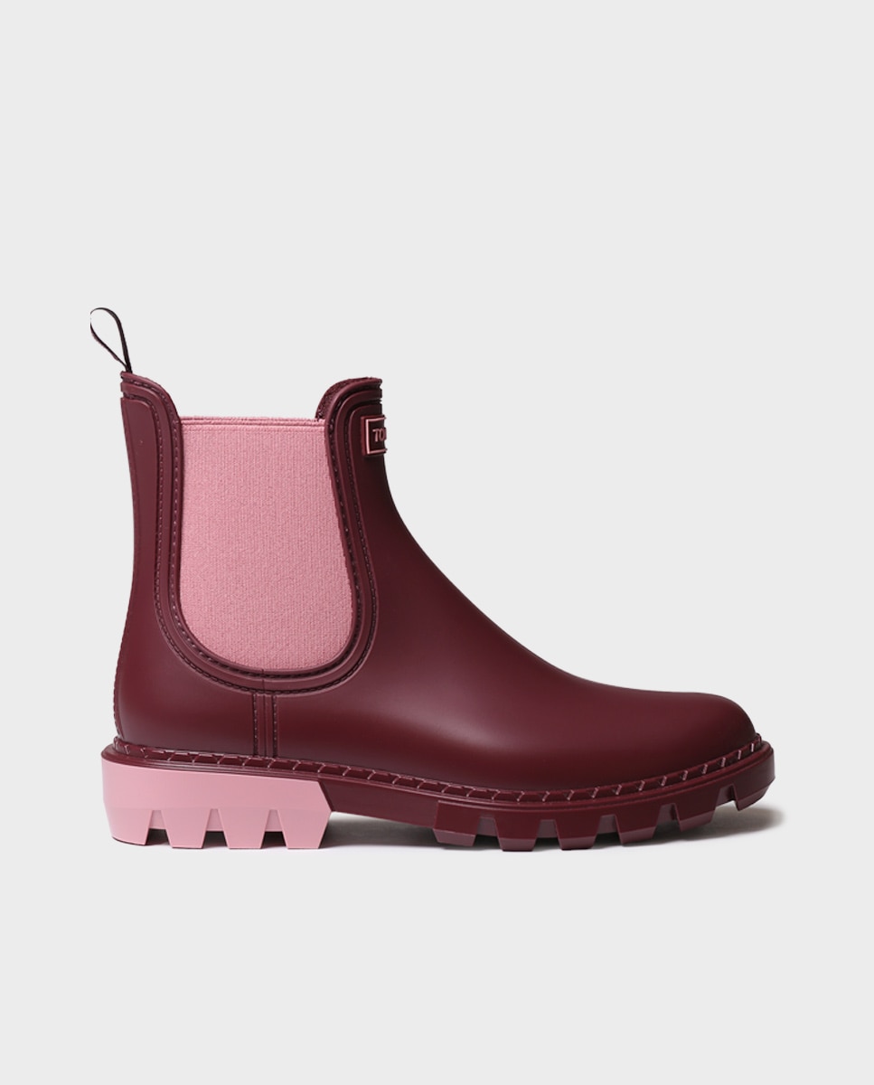 Botines de agua de mujer de goma con elásticos - Toni Pons - Rojo Rojo-1