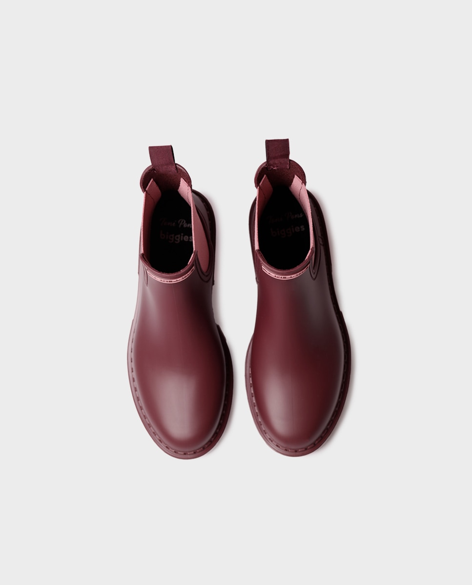 Botines de agua de mujer de goma con elásticos - Toni Pons - Rojo Rojo-3