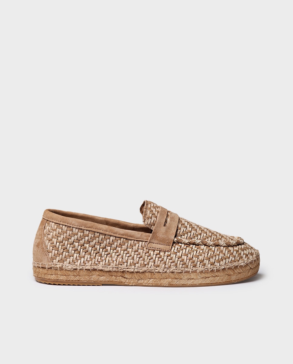 Toni Pons - Mocasines de hombre de piel trenzada.