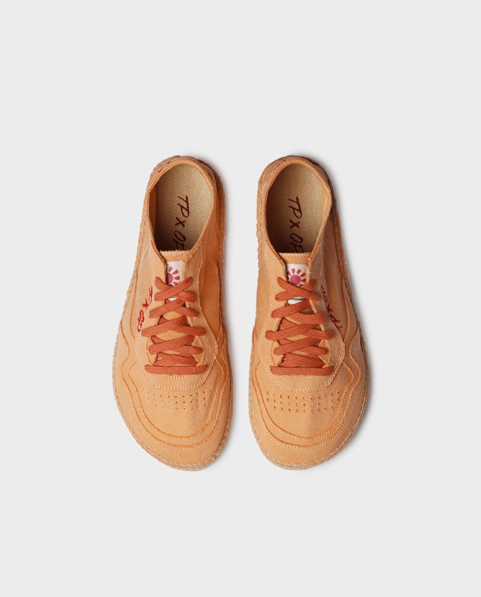 Alpargata barefoot unisex con cordones - Toni Pons - Naranja Naranja-3