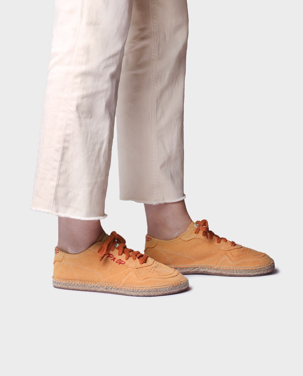 Alpargata barefoot unisex con cordones - Toni Pons - Naranja Naranja-2
