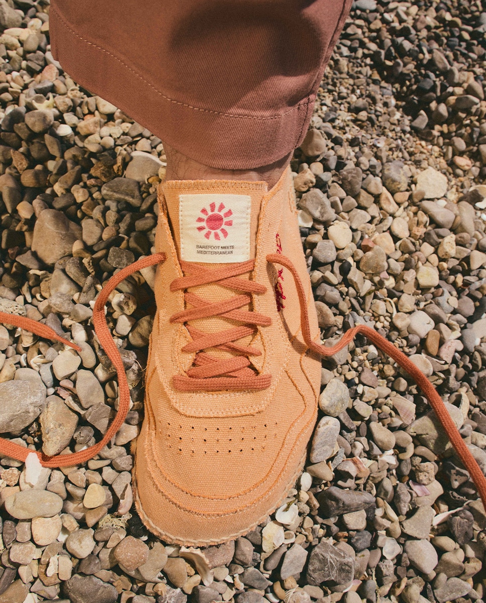 Alpargata barefoot unisex con cordones - Toni Pons - Naranja Naranja-5