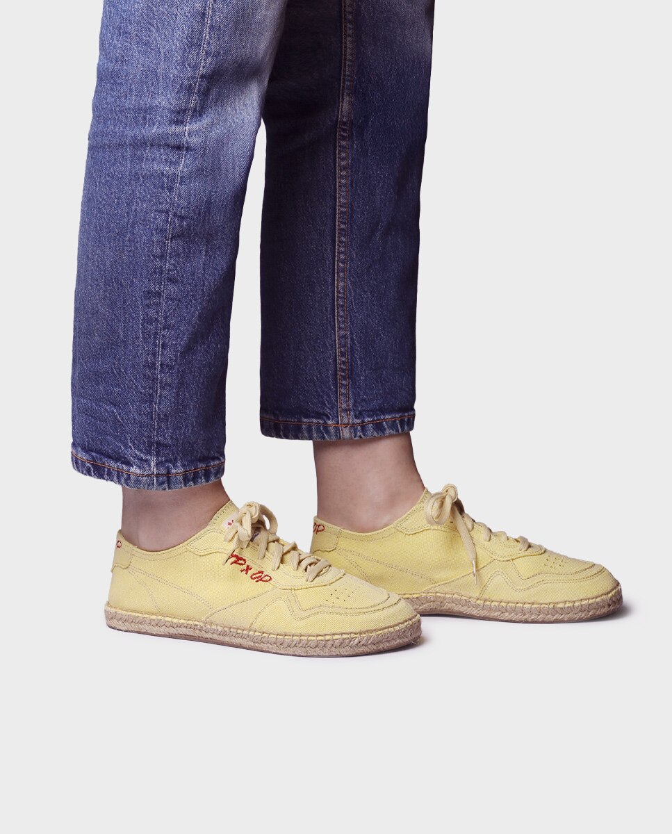 Alpargata barefoot unisex con cordones - Toni Pons - Amarillo Amarillo-2