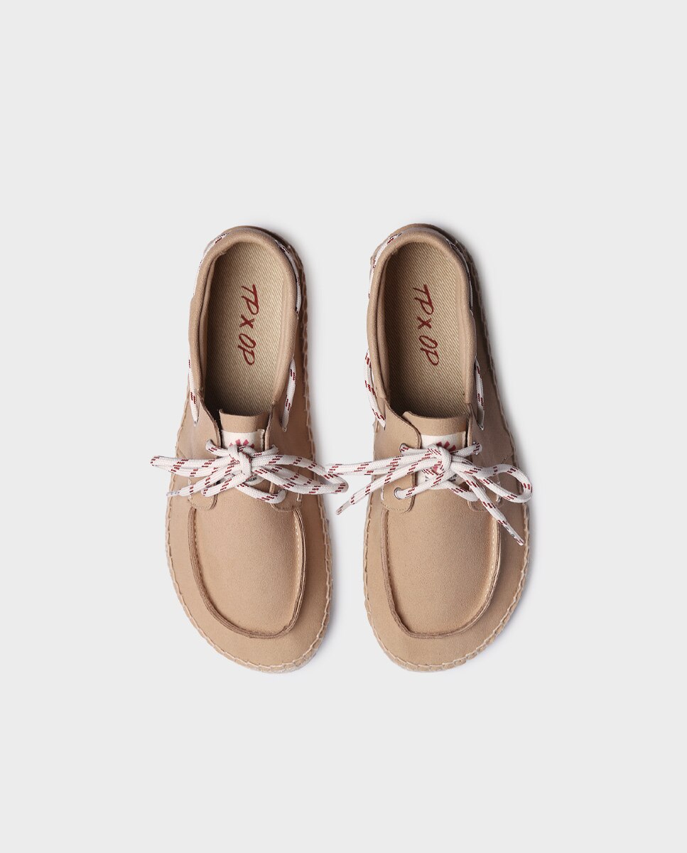 Alpargata barefoot unisex con cordones - Toni Pons - Marrón claro Marrón claro-4