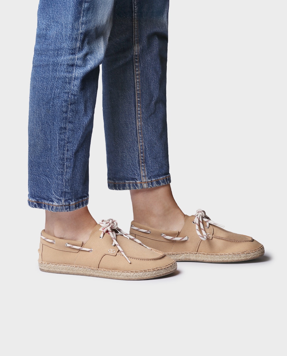 Alpargata barefoot unisex con cordones - Toni Pons - Marrón claro Marrón claro-2