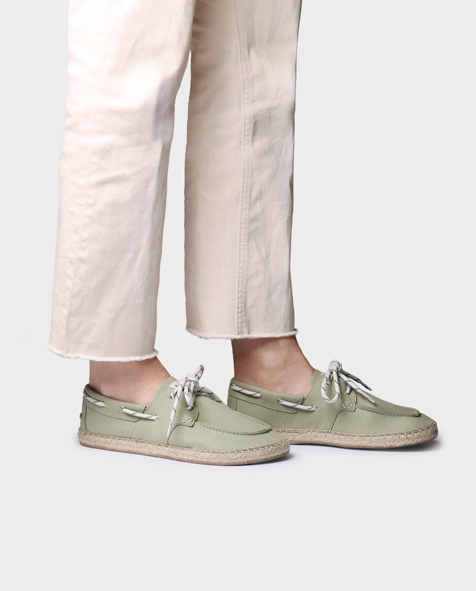 Alpargata barefoot unisex con cordones - Toni Pons - Verde menta Verde menta-2