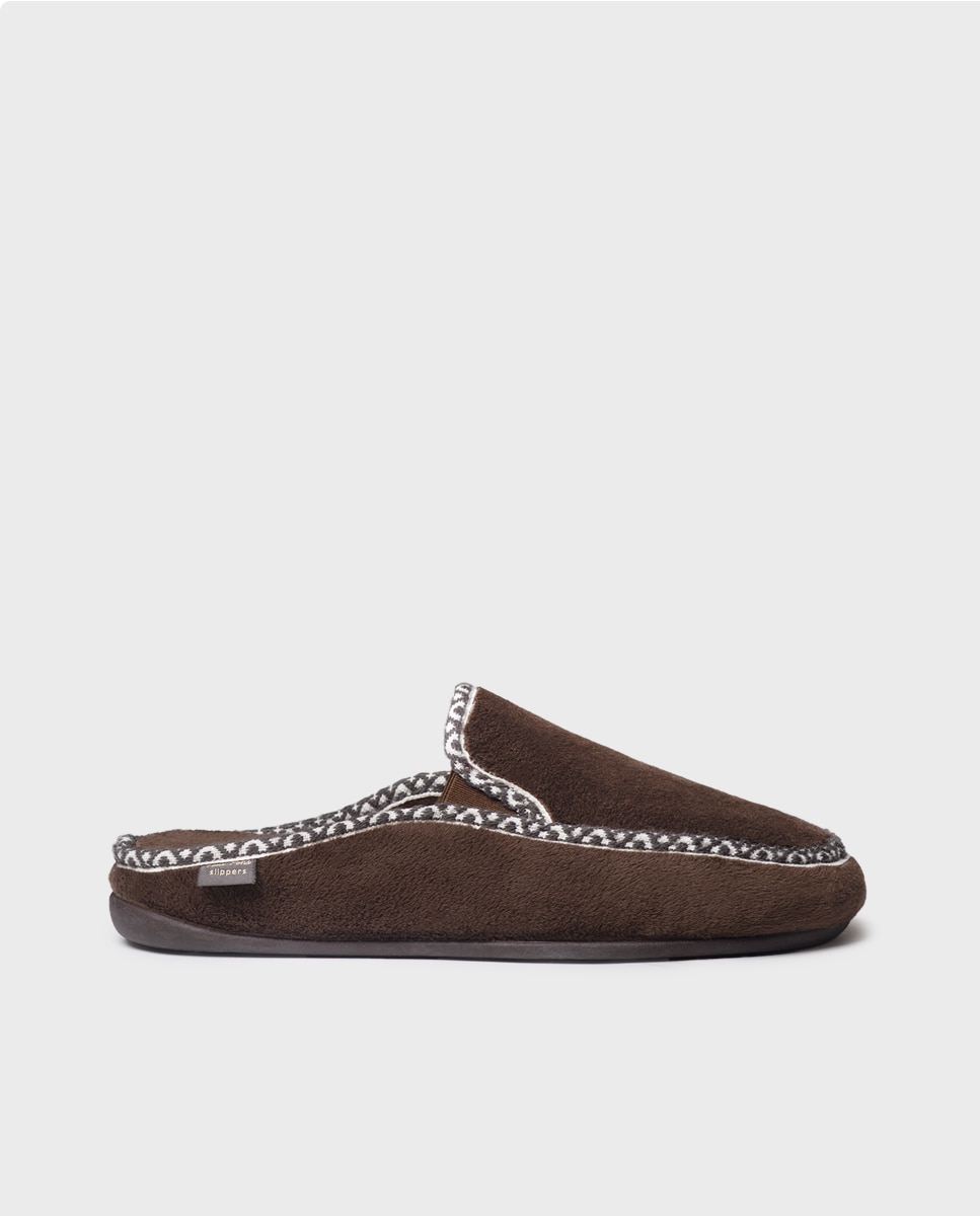Zapatillas de casa de hombre tipo zueco - Toni Pons - Marrón Marrón-1