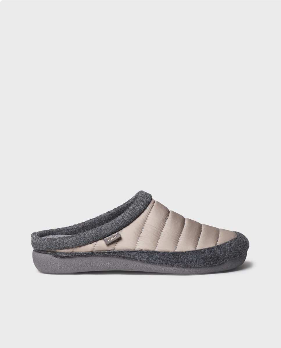 Imagen 0 de Zapatillas de casa de hombre de fieltro Gris Piedra