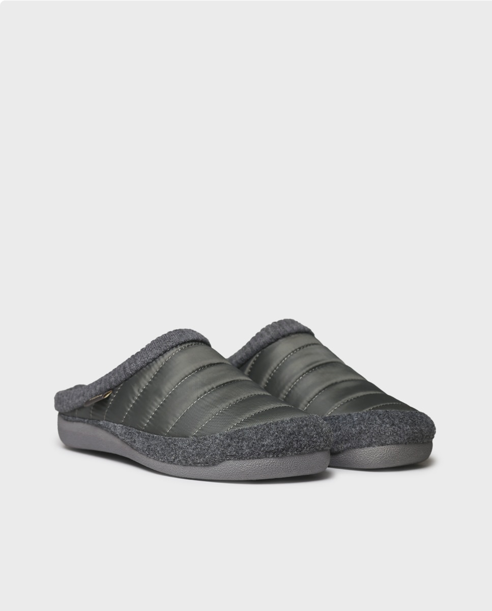 Zapatillas de casa de hombre de fieltro - Toni Pons - Verde Verde-4