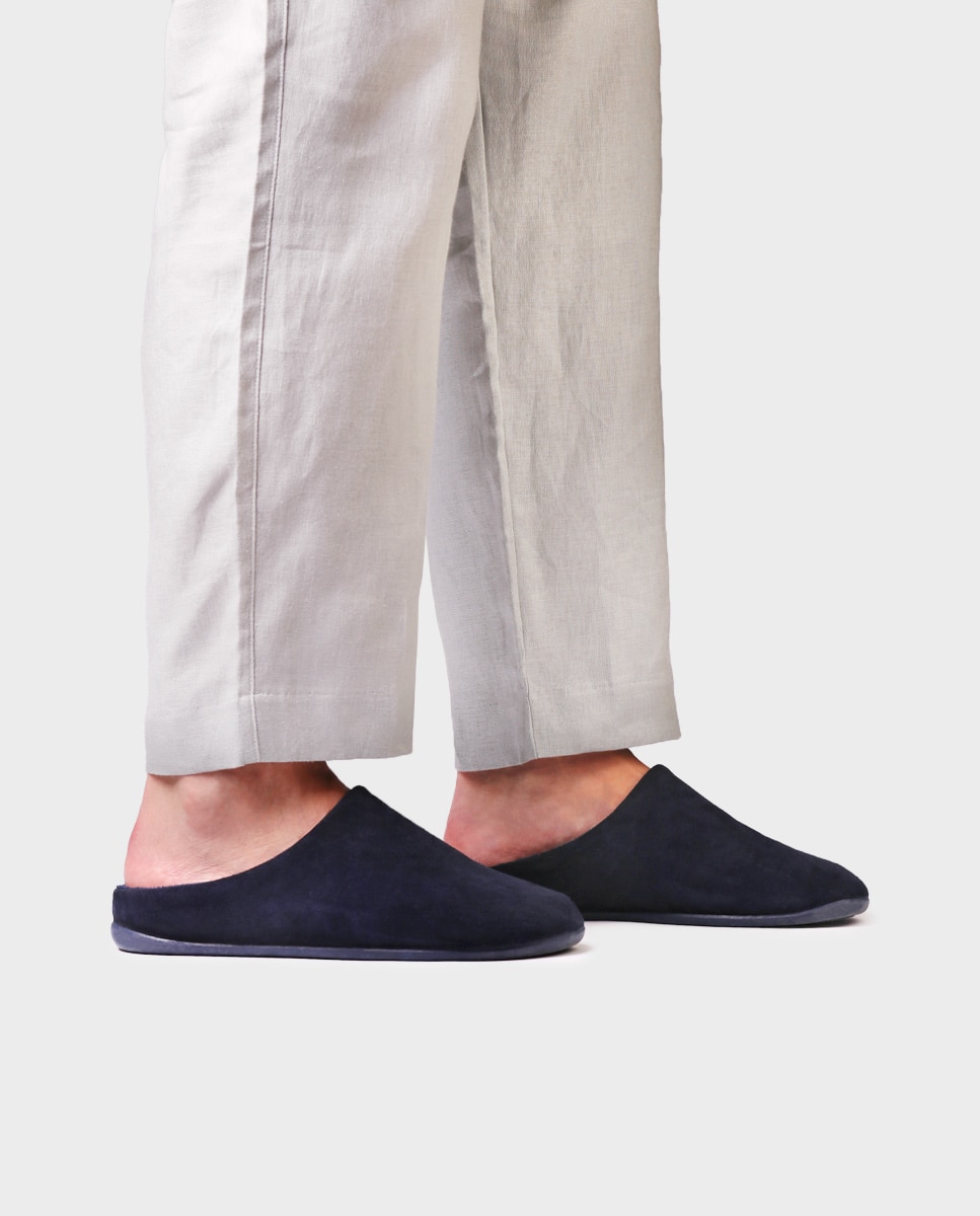 Zapatillas de casa de hombre tipo zueco - Toni Pons - Azul marino Azul marino-2