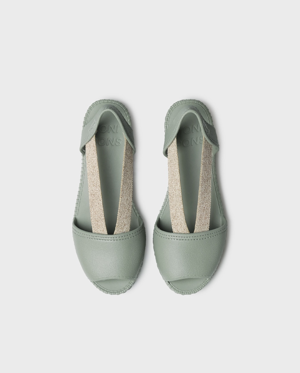 Sandalia plana para mujer en eva con elásticos - Toni Pons - Verde menta Verde menta-3