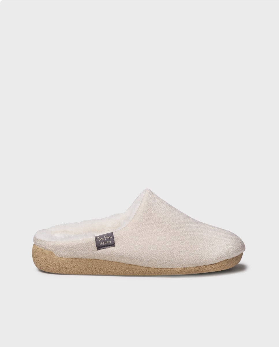 Zapatillas de casa cerradas de mujer tipo zueco - Toni Pons - Crudo Crudo-1