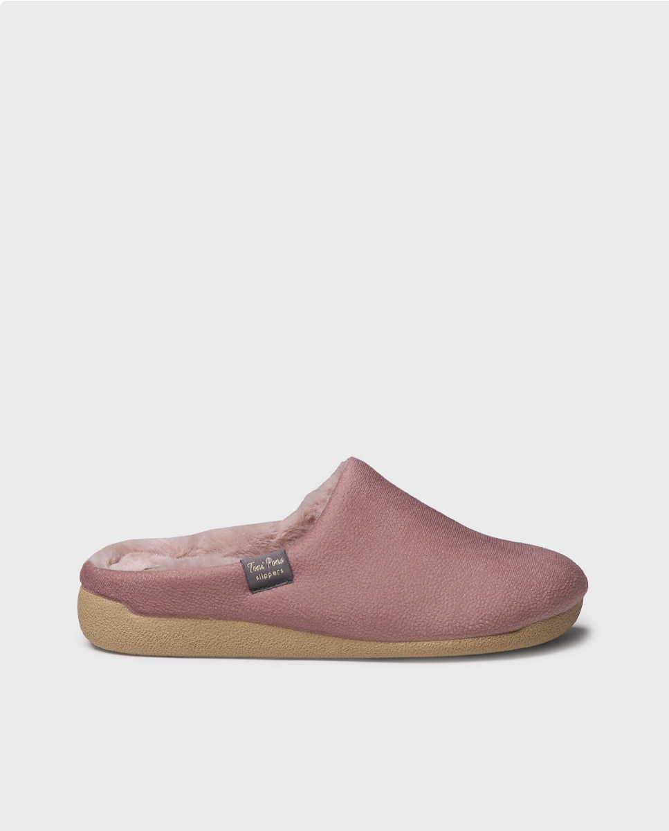 Imagen 0 de Zapatillas de casa cerradas de mujer tipo zueco Nude