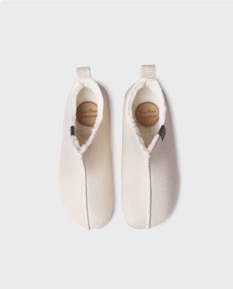 Zapatillas de casa cerradas de mujer tipo botín - Toni Pons - Crudo Crudo-3