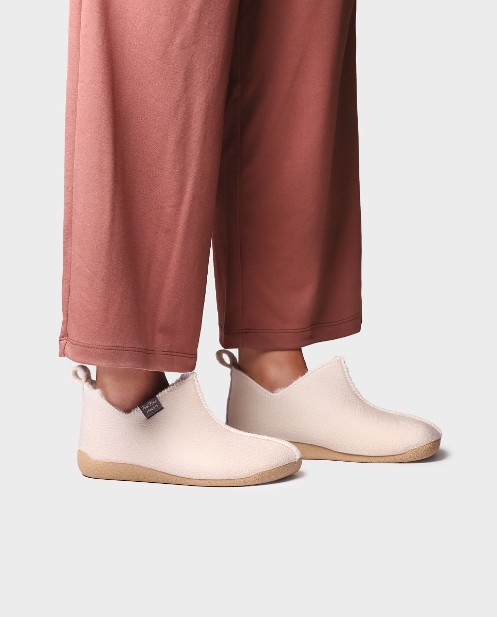 Zapatillas de casa cerradas de mujer tipo botín - Toni Pons - Crudo Crudo-2