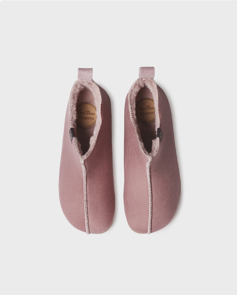 Zapatillas de casa cerradas de mujer tipo botín - Toni Pons - Nude Nude-3
