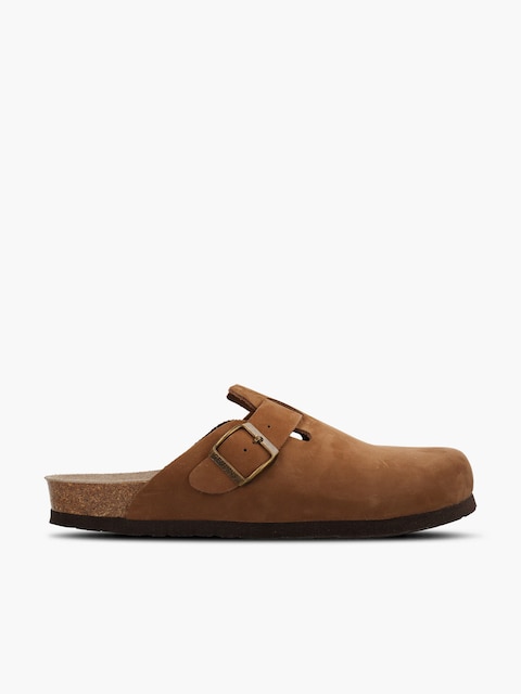 Imagen 0 de Zuecos unisex en piel con planta anatómica
