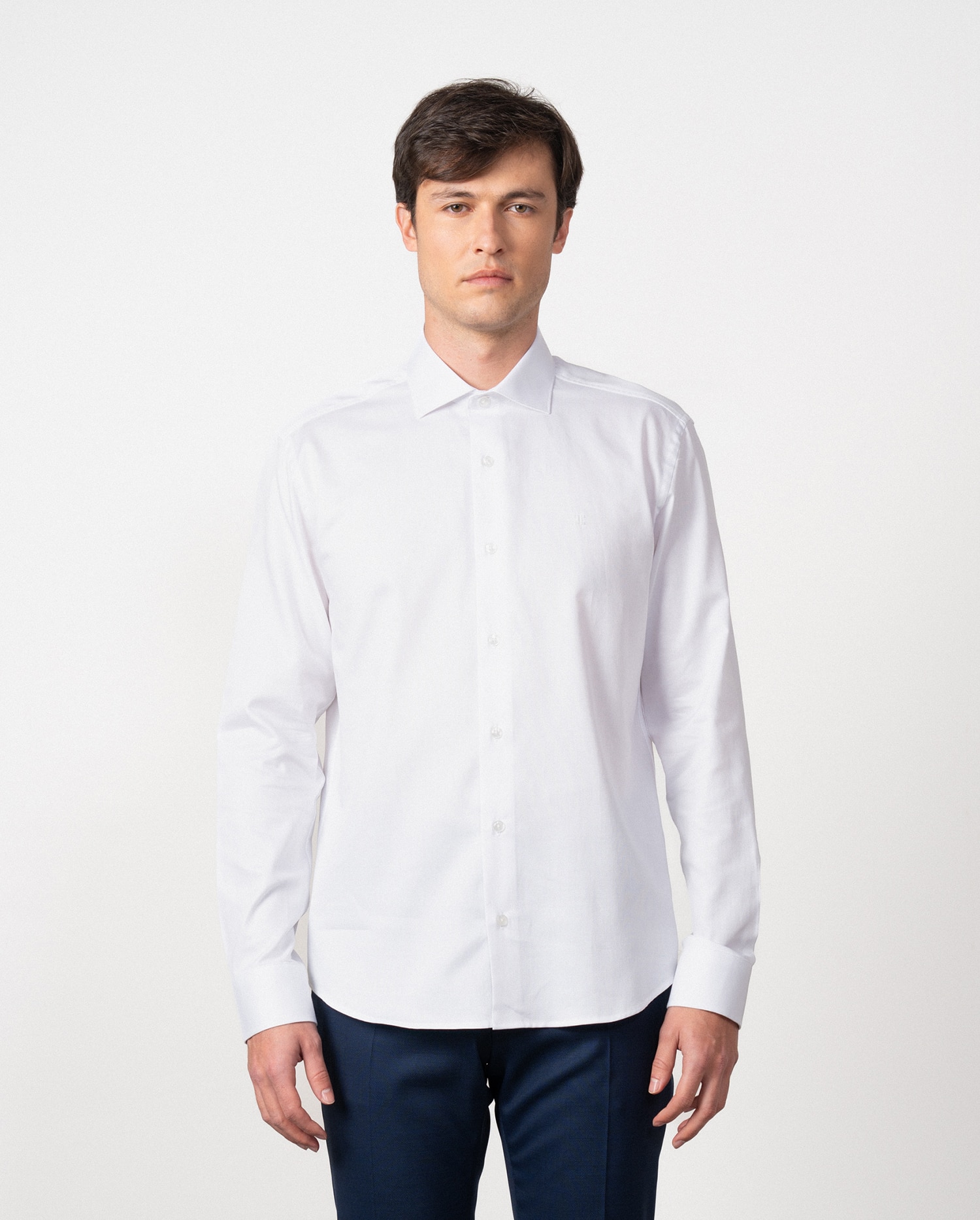 Etiem - Camisa de hombre slim fit en microdibujo.