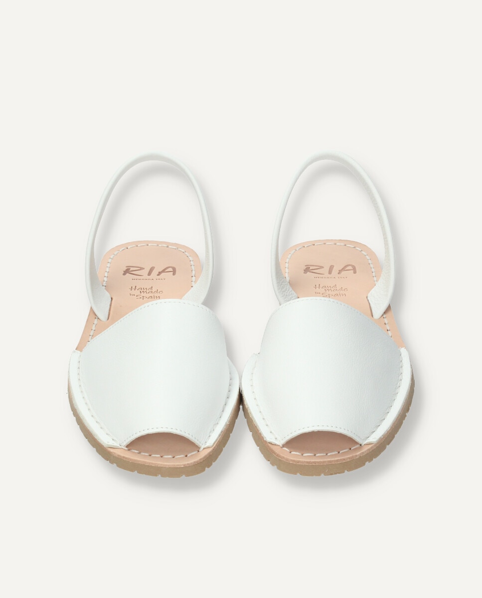 Menorquinas unisex en piel vacuna - Ria Menorca - Blanco Blanco-2