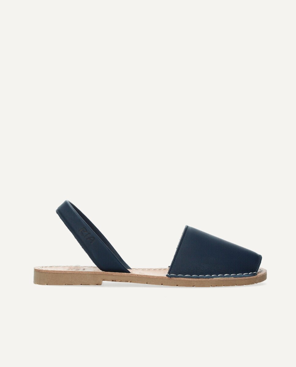 Menorquinas unisex en piel vacuna - Ria Menorca - Azul marino Azul marino-1