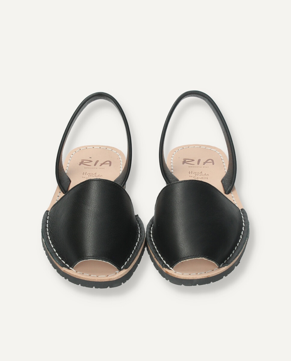 Menorquinas unisex en piel vacuna - Ria Menorca - Negro Negro-2