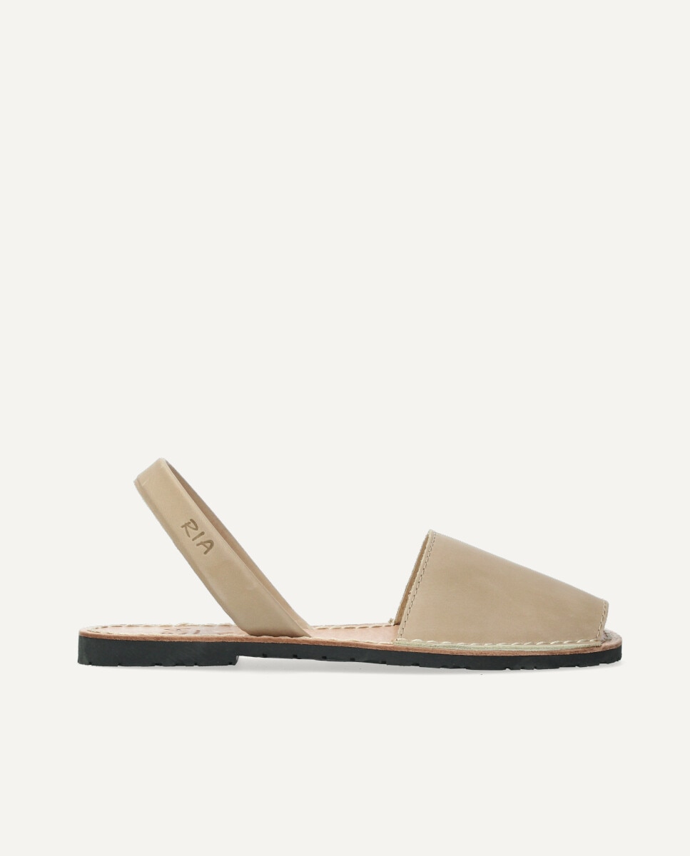 Menorquinas de hombre en piel vacuna - Ria Menorca - Beige Beige-1