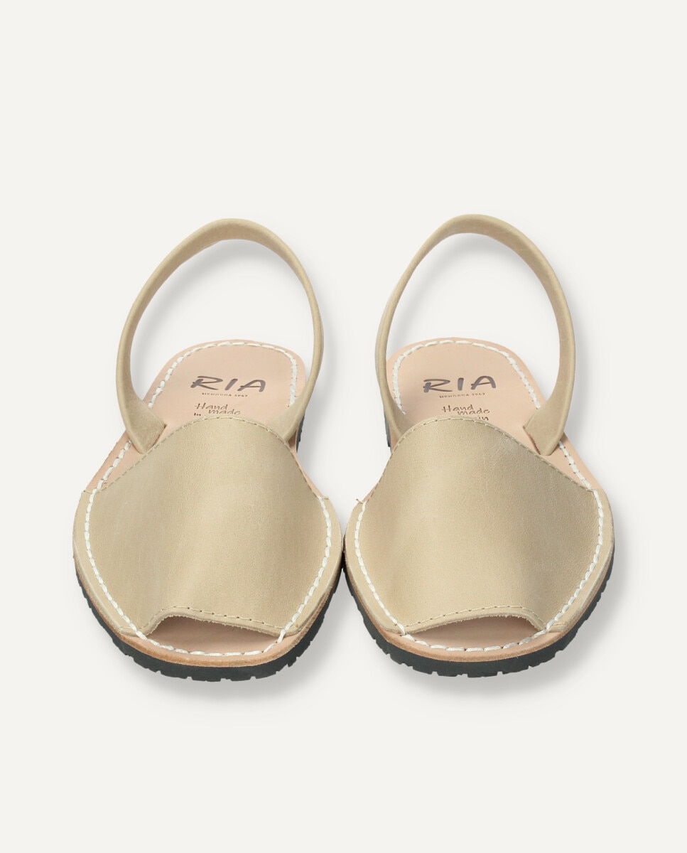Menorquinas de hombre en piel vacuna - Ria Menorca - Beige Beige-3