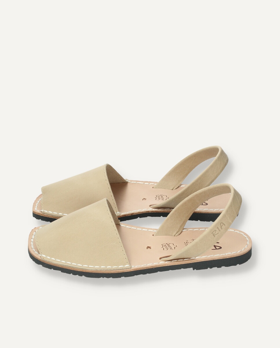 Menorquinas de hombre en piel vacuna - Ria Menorca - Beige Beige-2