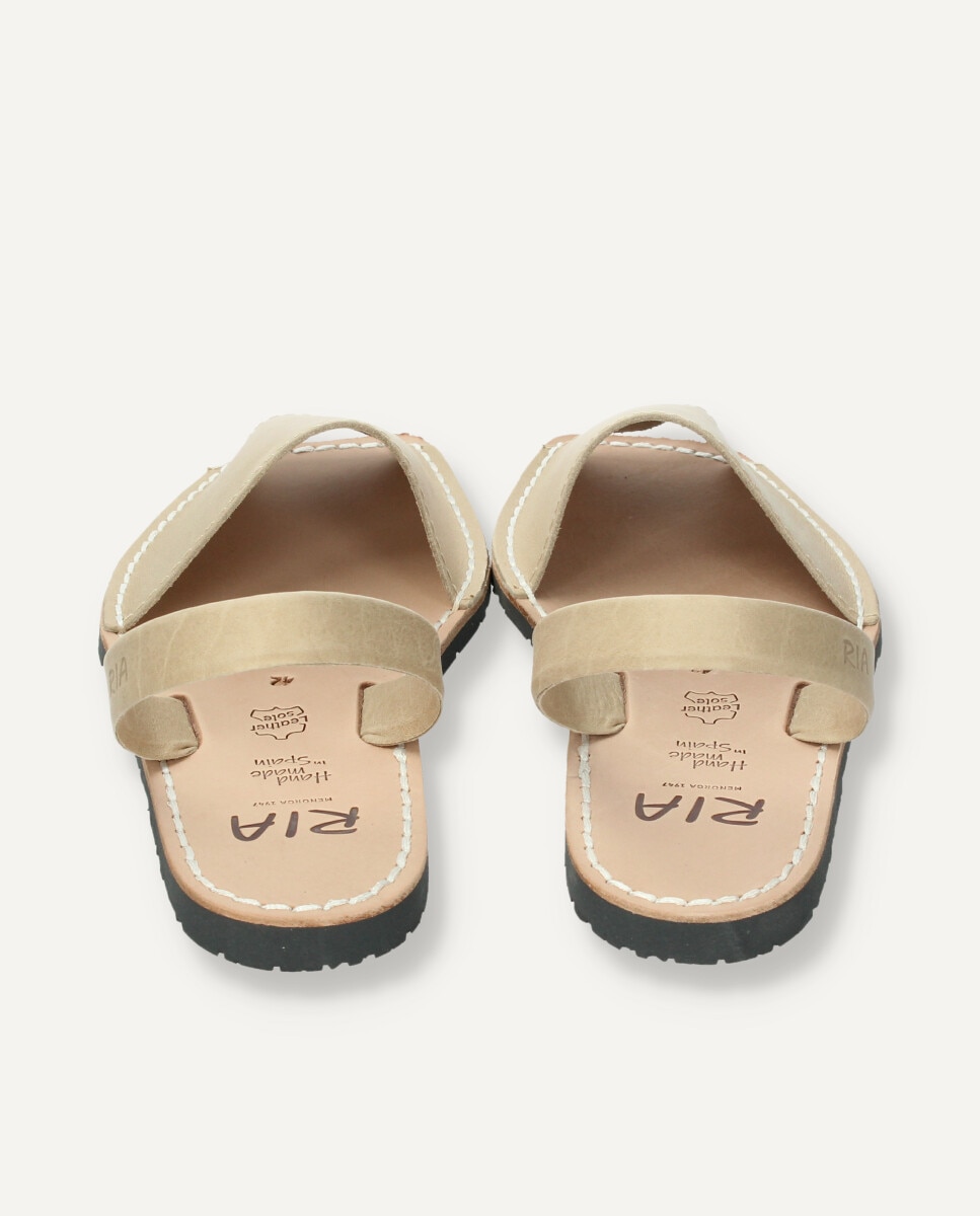Menorquinas de hombre en piel vacuna - Ria Menorca - Beige Beige-4