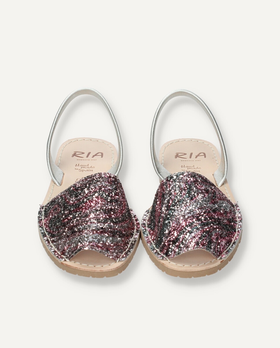 Imagen 4 de Menorquinas de mujer de glitter - Ria Menorca - Rosa Rosa
