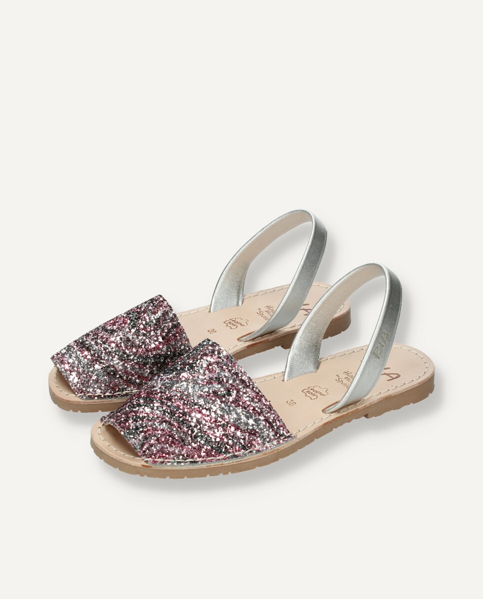 Imagen 3 de Menorquinas de mujer de glitter - Ria Menorca - Rosa Rosa
