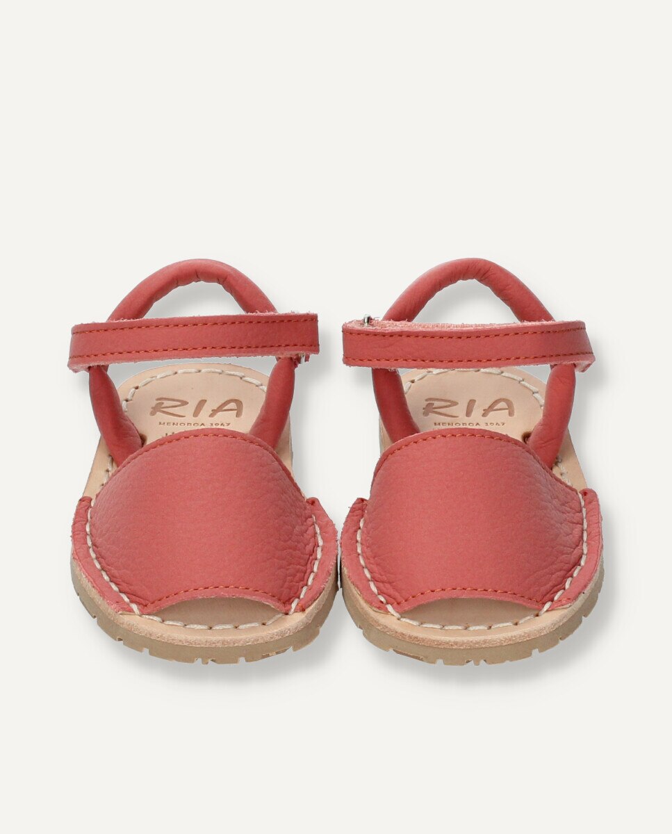 Menorquinas de bebés de piel vacuna - Ria Menorca - Coral Coral-2