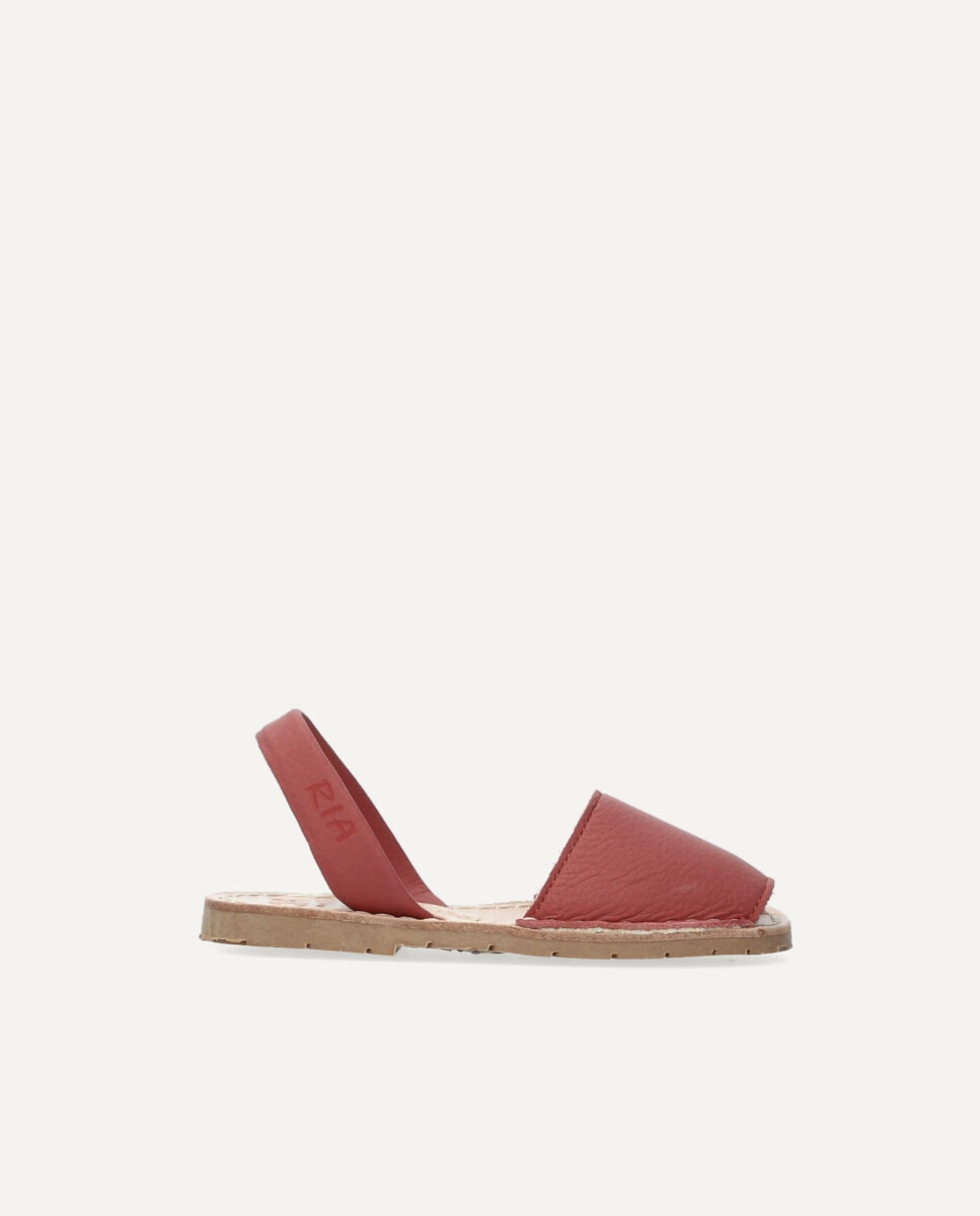Menorquinas unisex de niño en piel vacuna - Ria Menorca - Coral Coral-1