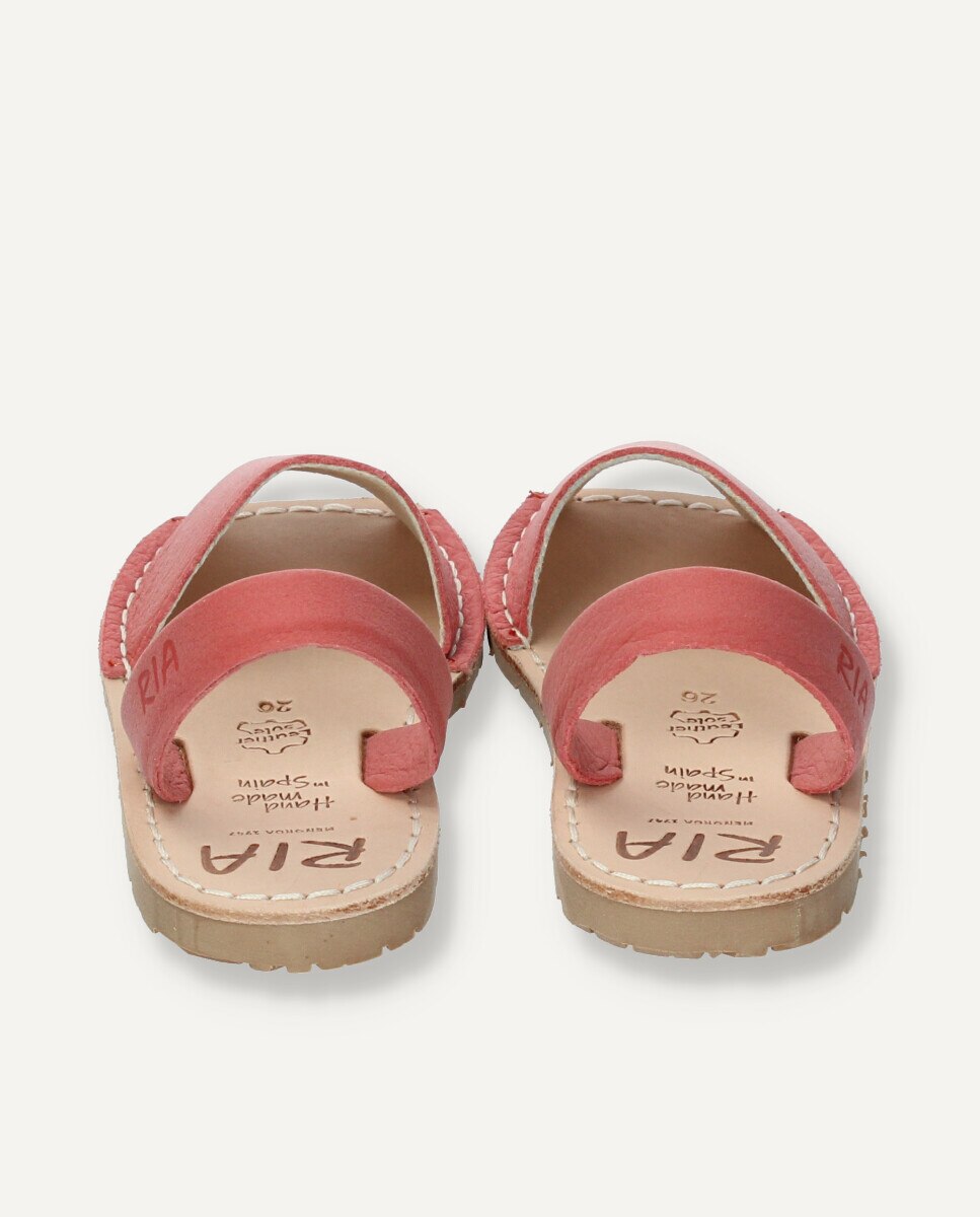 Menorquinas unisex de niño en piel vacuna - Ria Menorca - Coral Coral-5