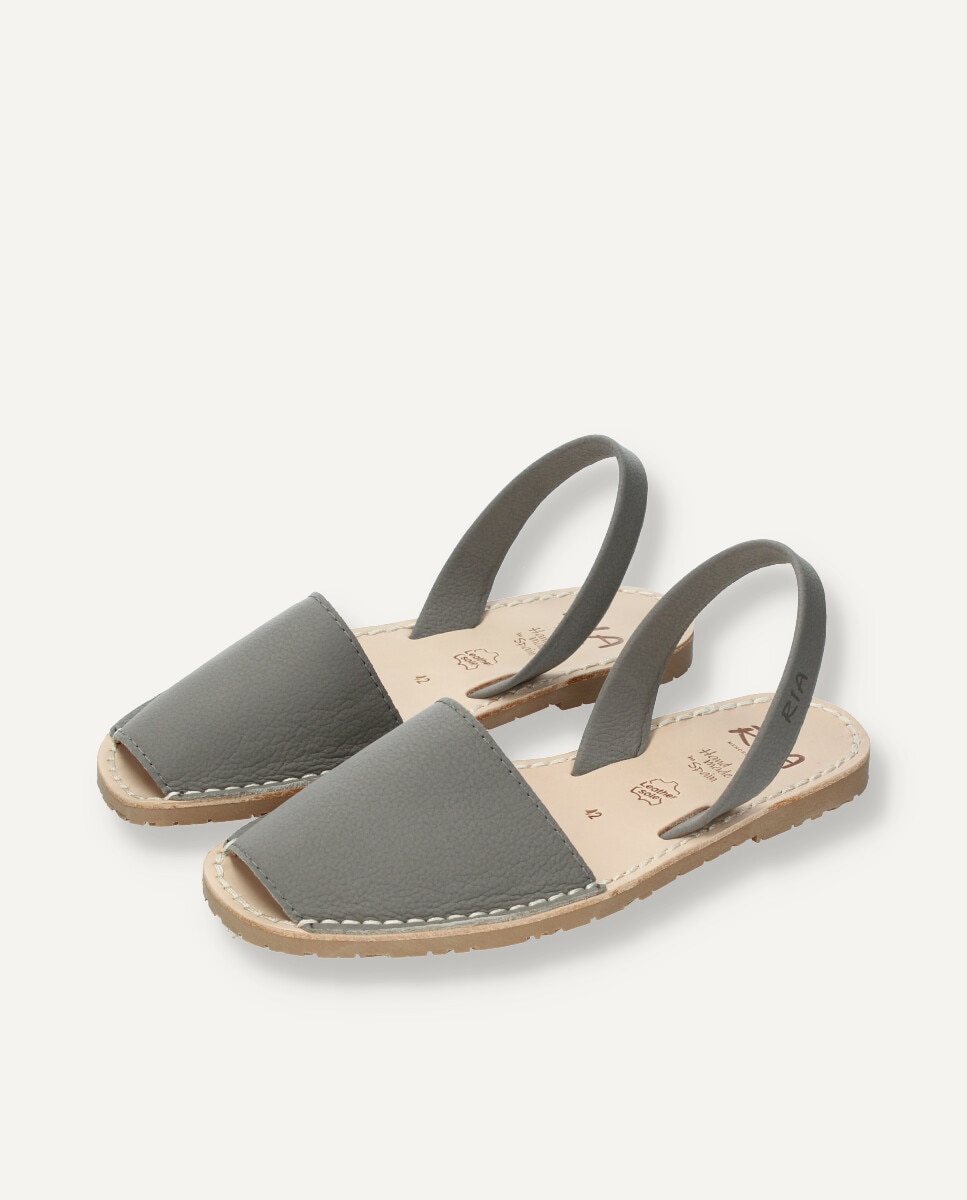 Menorquinas de hombre en piel vacuna - Ria Menorca - Gris oscuro Gris oscuro-3