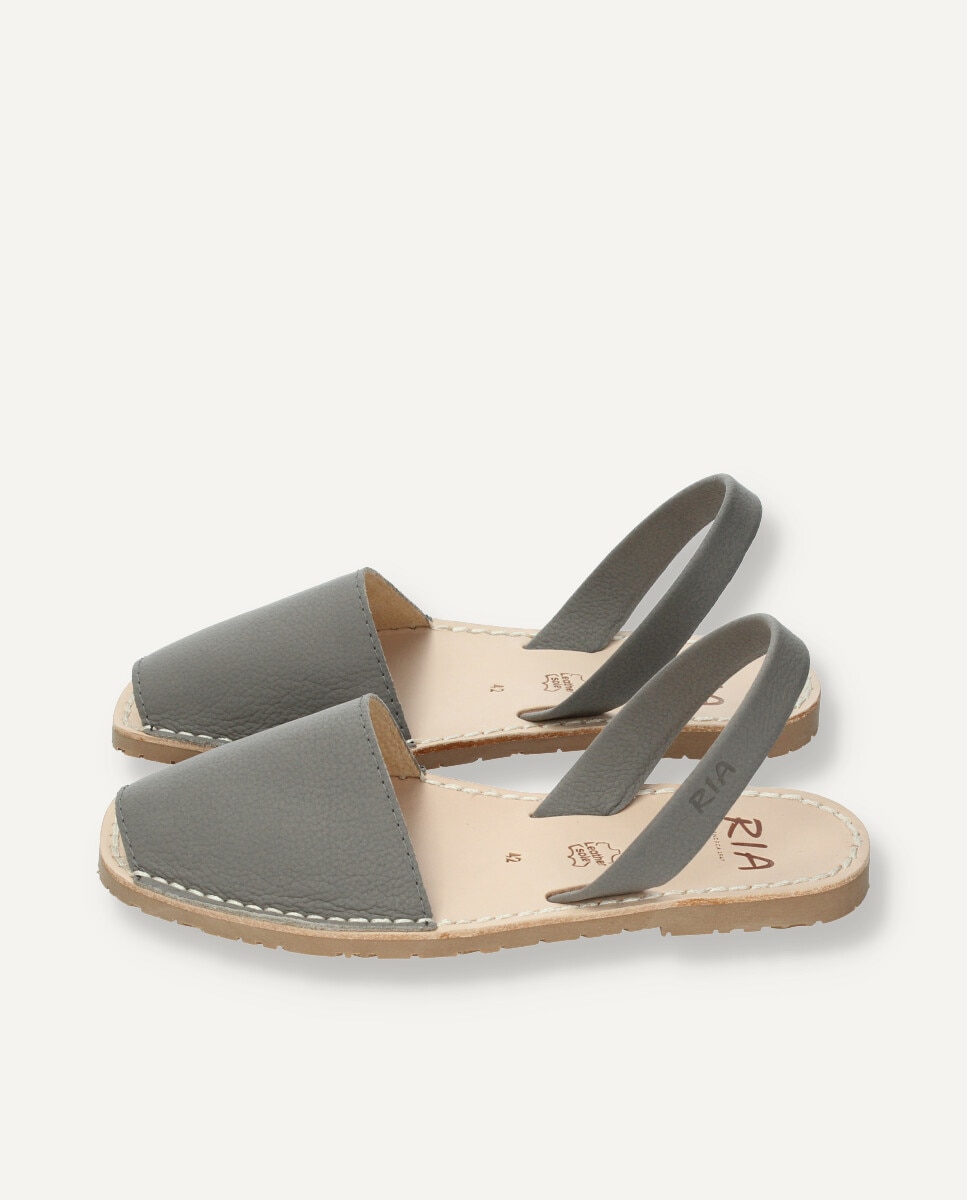 Menorquinas de hombre en piel vacuna - Ria Menorca - Gris oscuro Gris oscuro-5
