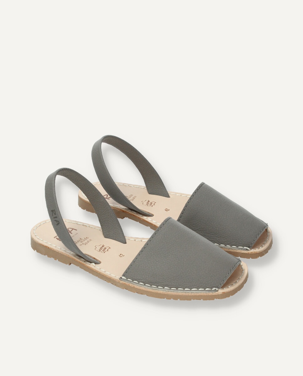 Menorquinas de hombre en piel vacuna - Ria Menorca - Gris oscuro Gris oscuro-6