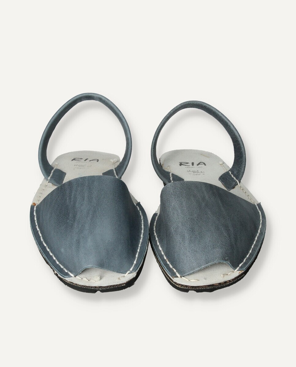 Menorquinas unisex en piel - Ria Menorca - Azul oscuro Azul oscuro-4