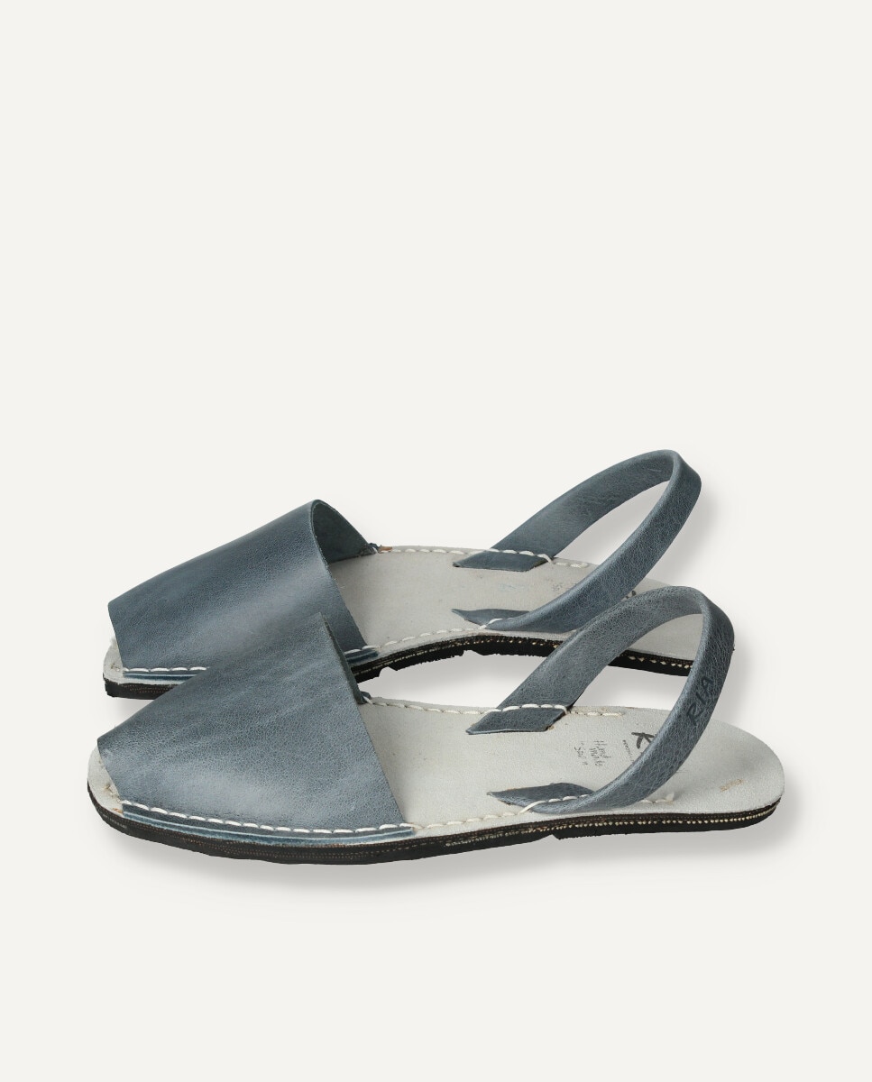 Menorquinas unisex en piel - Ria Menorca - Azul oscuro Azul oscuro-3