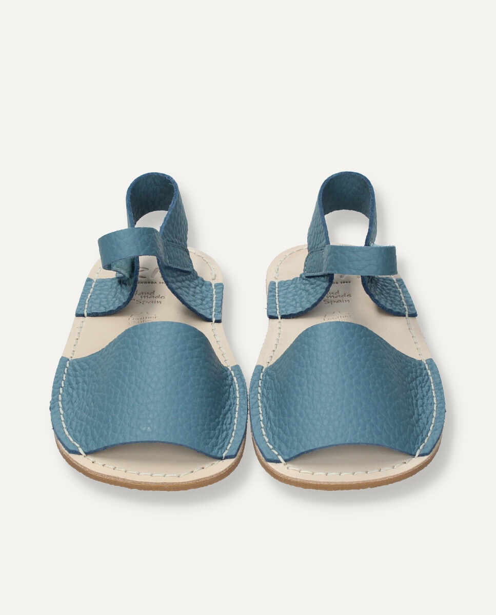 Menorquinas de mujer barefoot de piel - Ria Menorca - Azul índigo Azul índigo-3