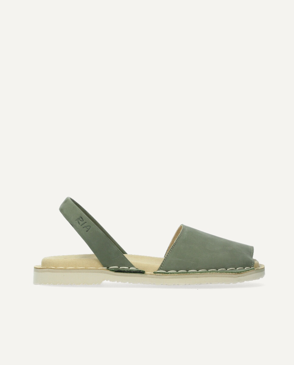 Menorquinas unisex de piel con suela anatómica - Ria Menorca - Verde Verde-1