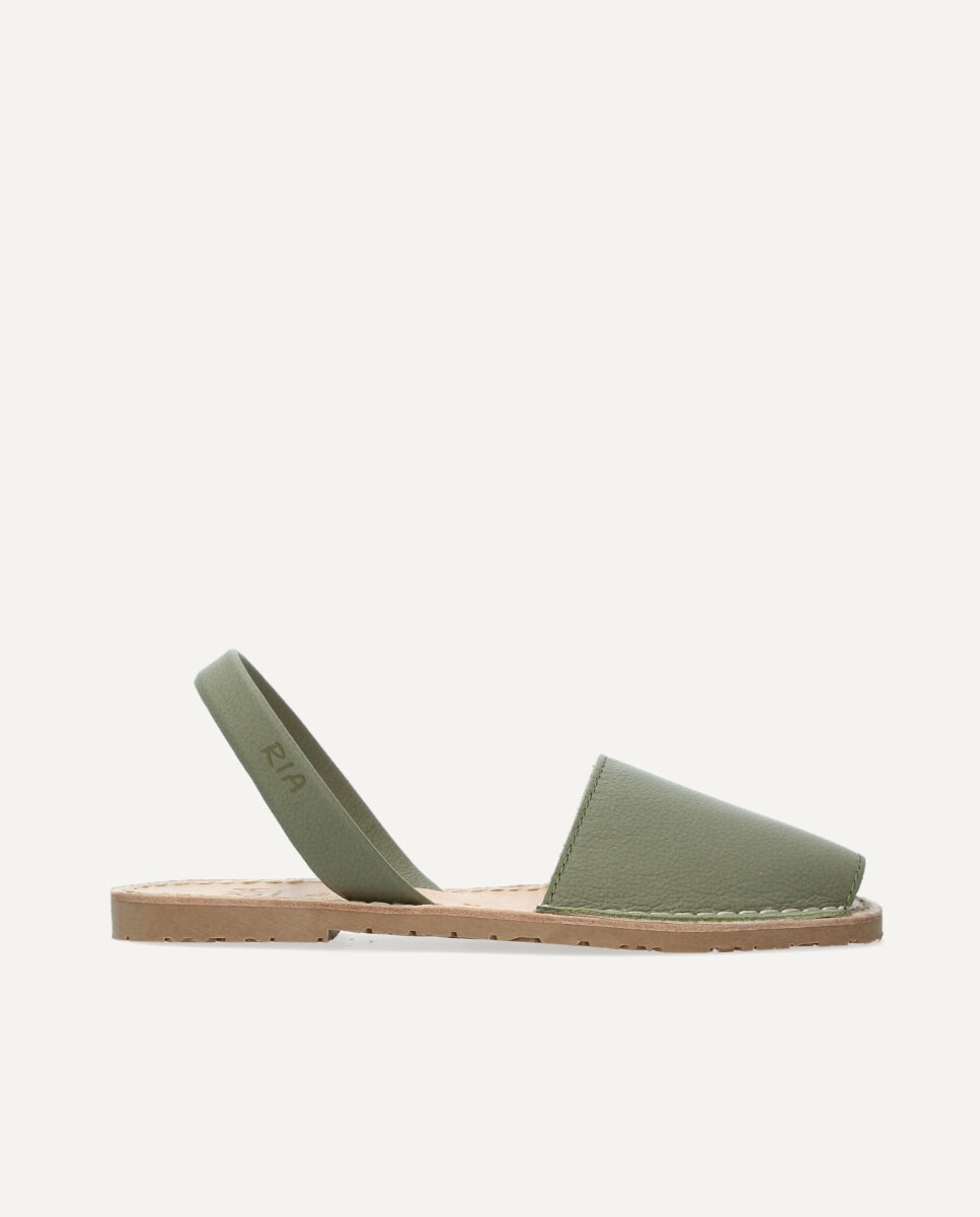 Menorquinas de hombre en piel vacuna - Ria Menorca - Verde militar Verde militar-1