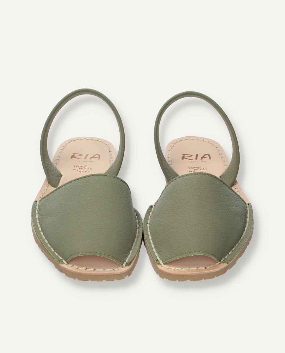 Menorquinas de hombre en piel vacuna - Ria Menorca - Verde militar Verde militar-4