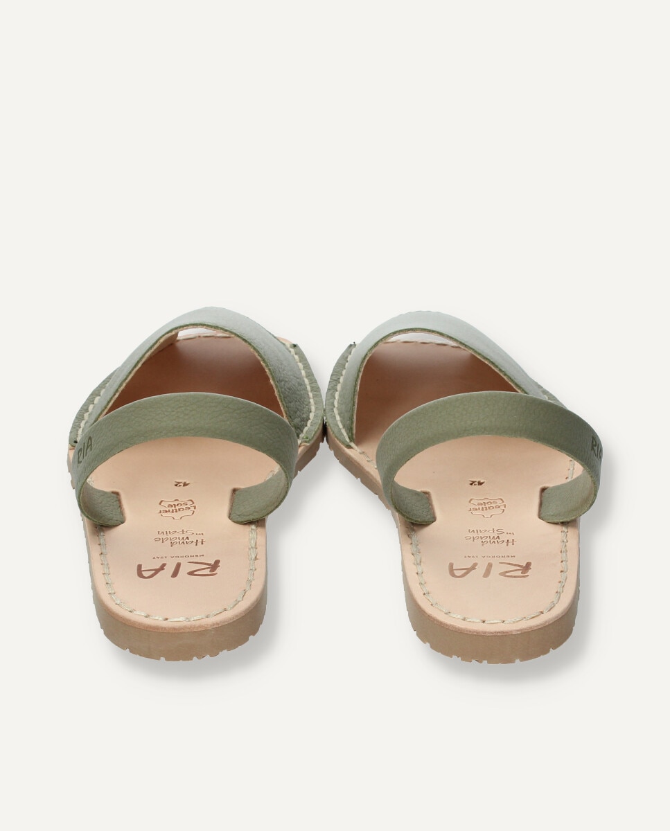 Menorquinas de hombre en piel vacuna - Ria Menorca - Verde militar Verde militar-2