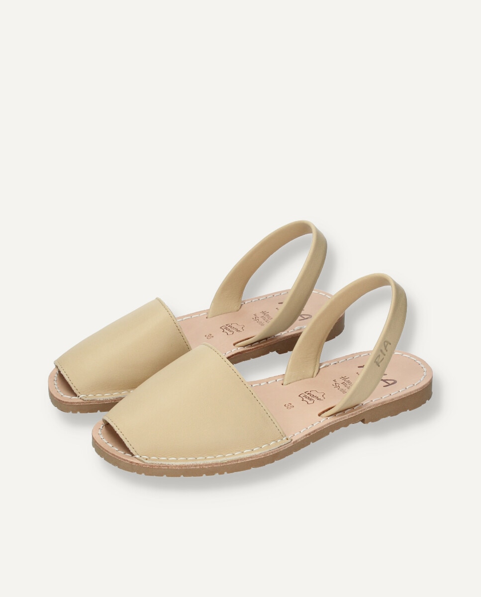 Menorquinas unisex en piel vacuna - Ria Menorca - Beige Beige-2
