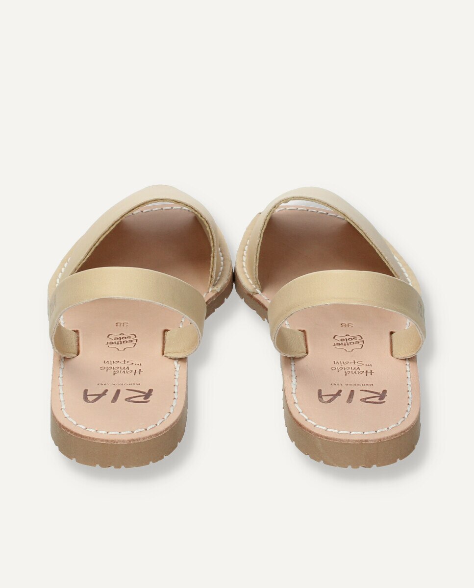 Menorquinas unisex en piel vacuna - Ria Menorca - Beige Beige-5